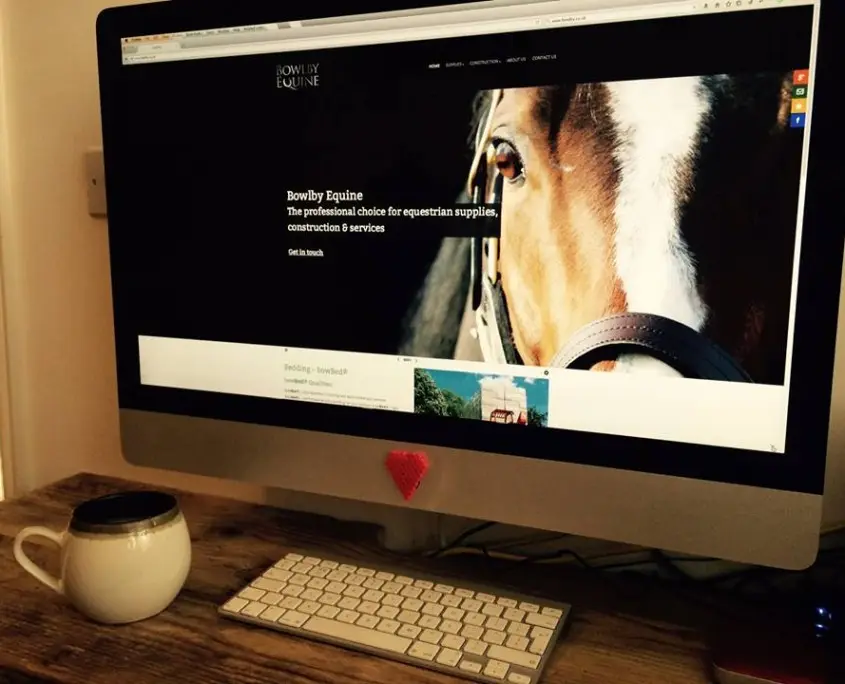 Bowbly Equine Responsive Website Design by White Earth Design Oxfordshire home