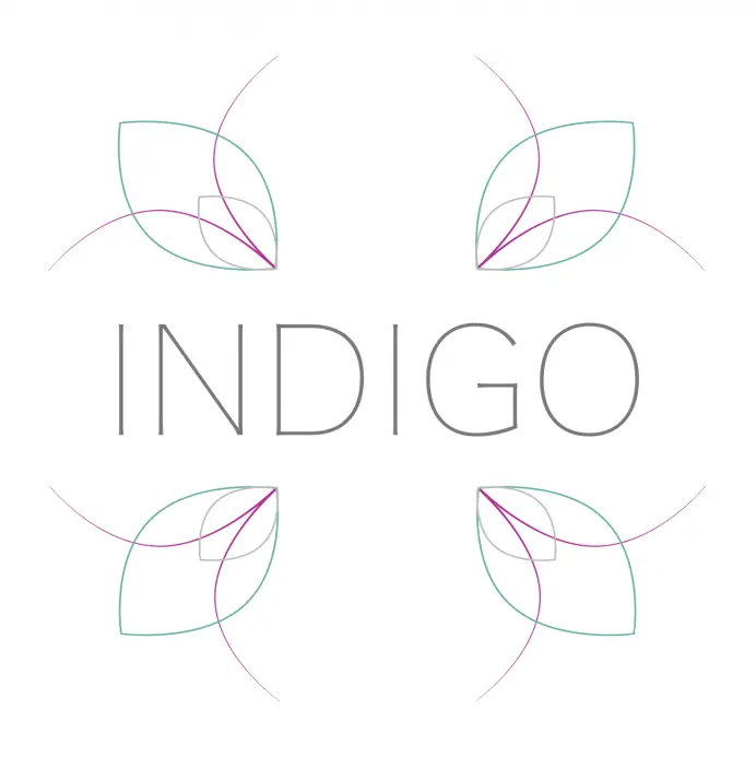 Indigo Beauty logo without beauty strapline for Faye
